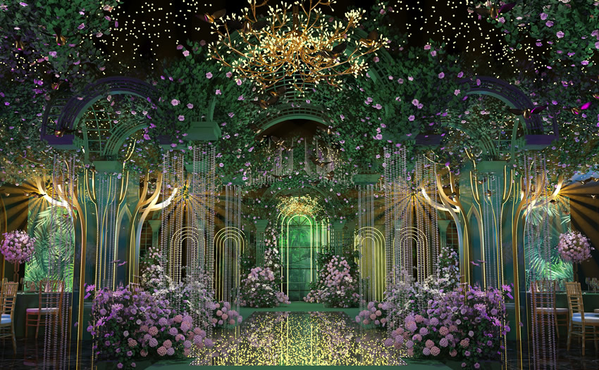 蒲江奇妙森林婚礼堂效果展示